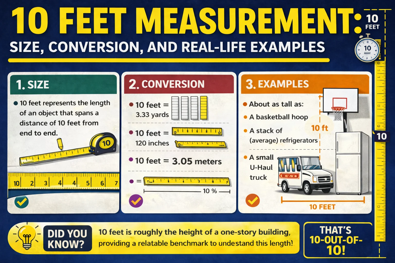 10 Feet Measurement
