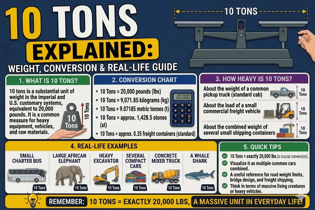 10 Tons Explained Weight