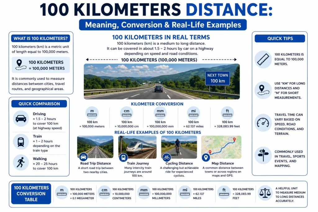 100 Kilometers Distance