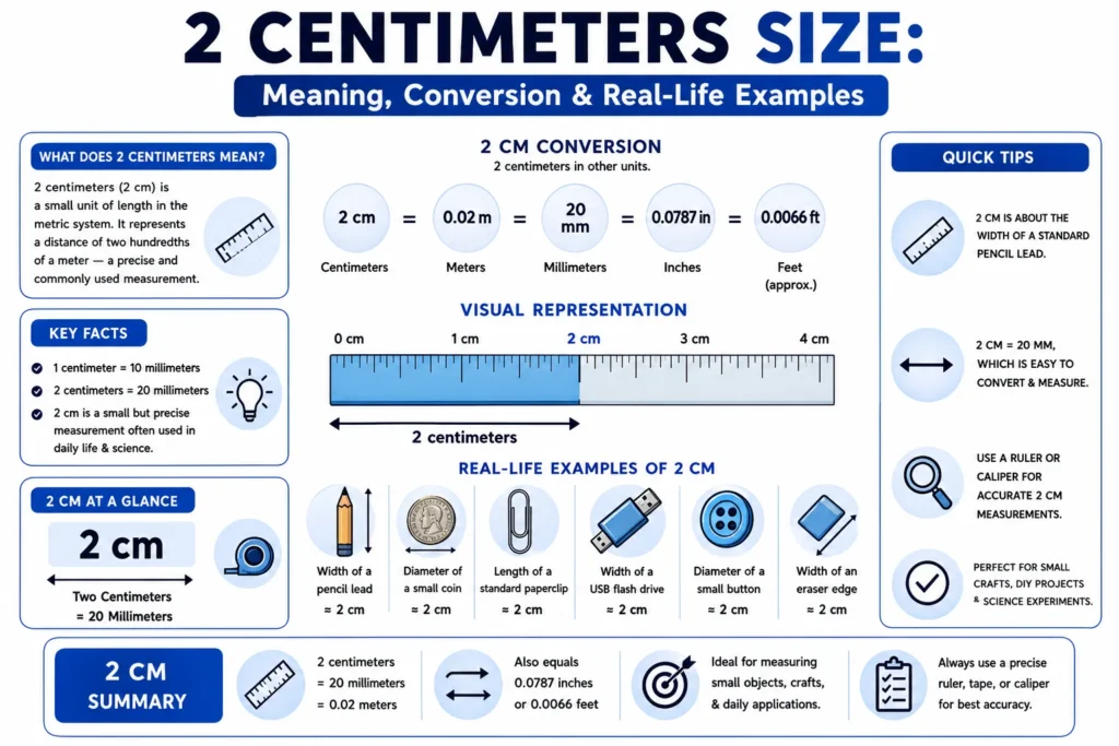 2 Centimeters Size