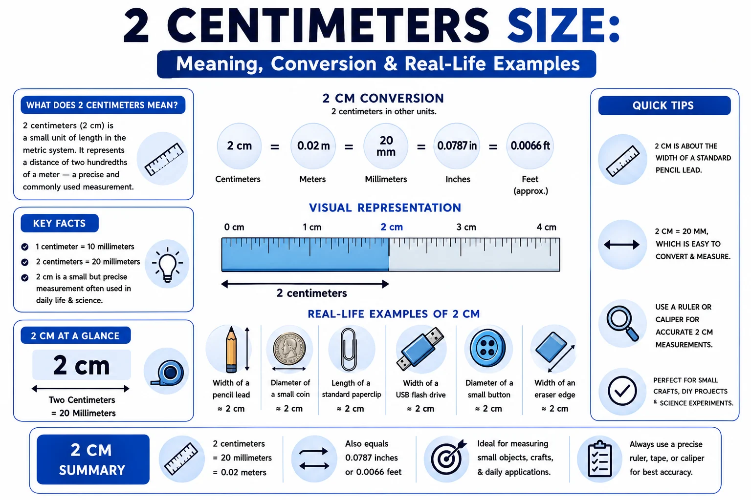 2 Centimeters Size