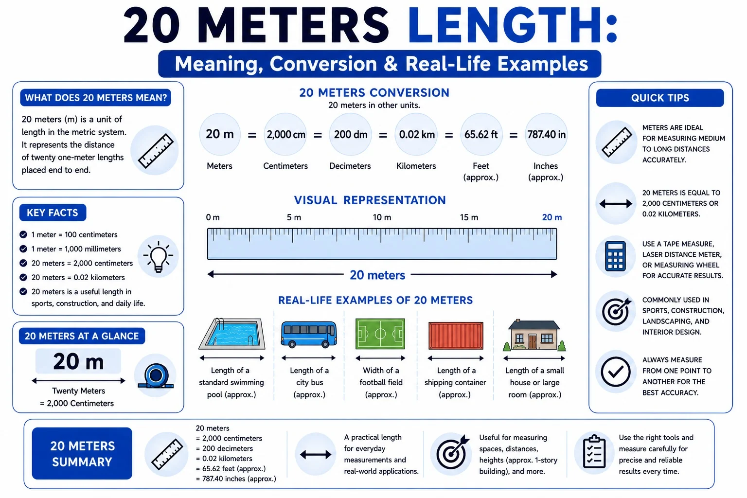 20 Meters Length