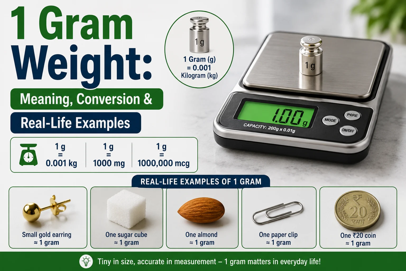 1 gram weight