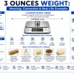 3 Ounces Weight