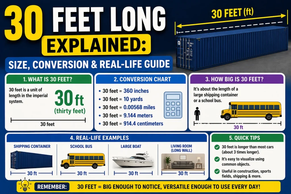 30 Feet Long Explained