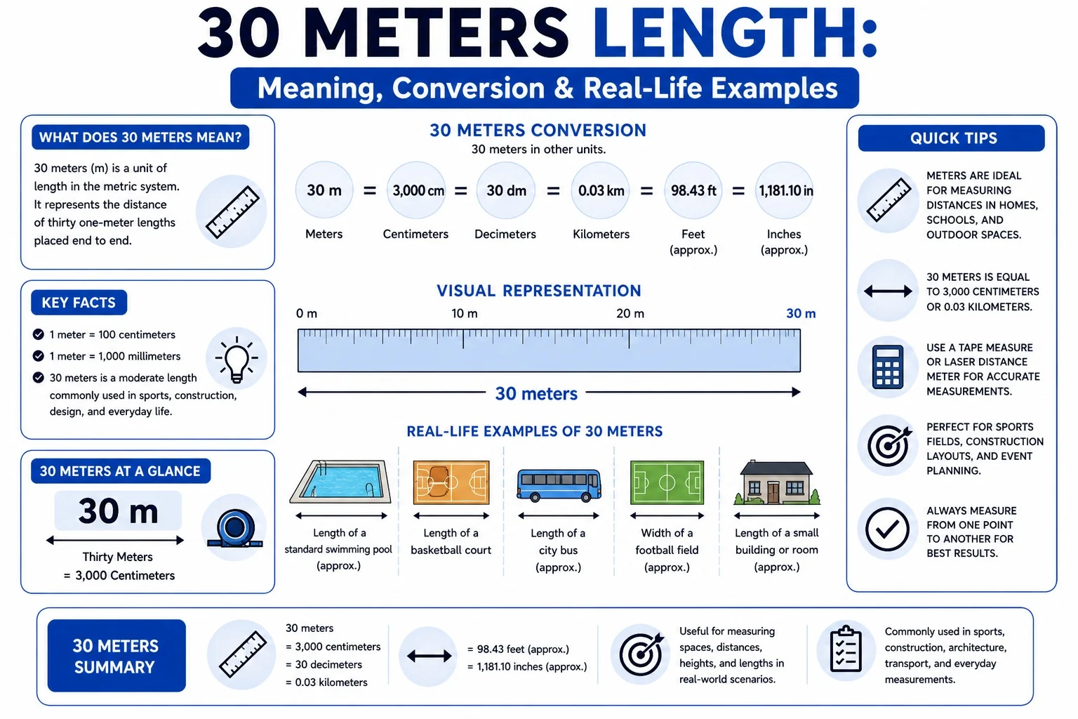 30 Meters Length