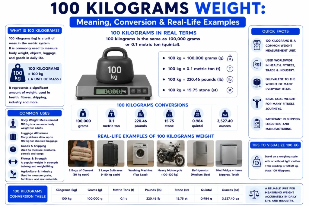 100 kilograms weight