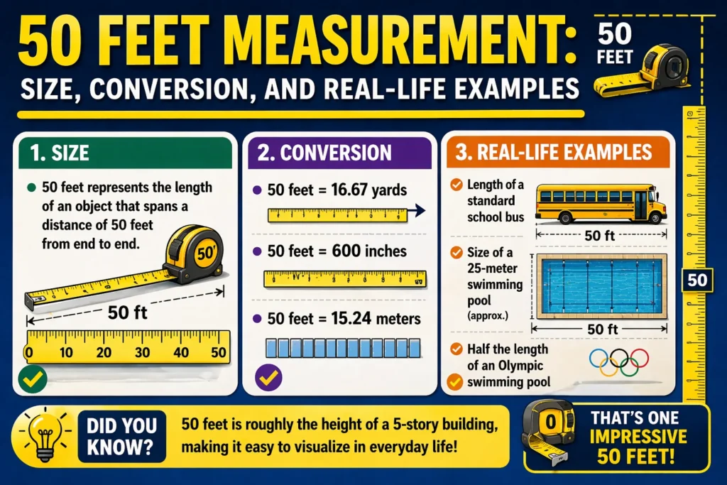 50 Feet Measurement