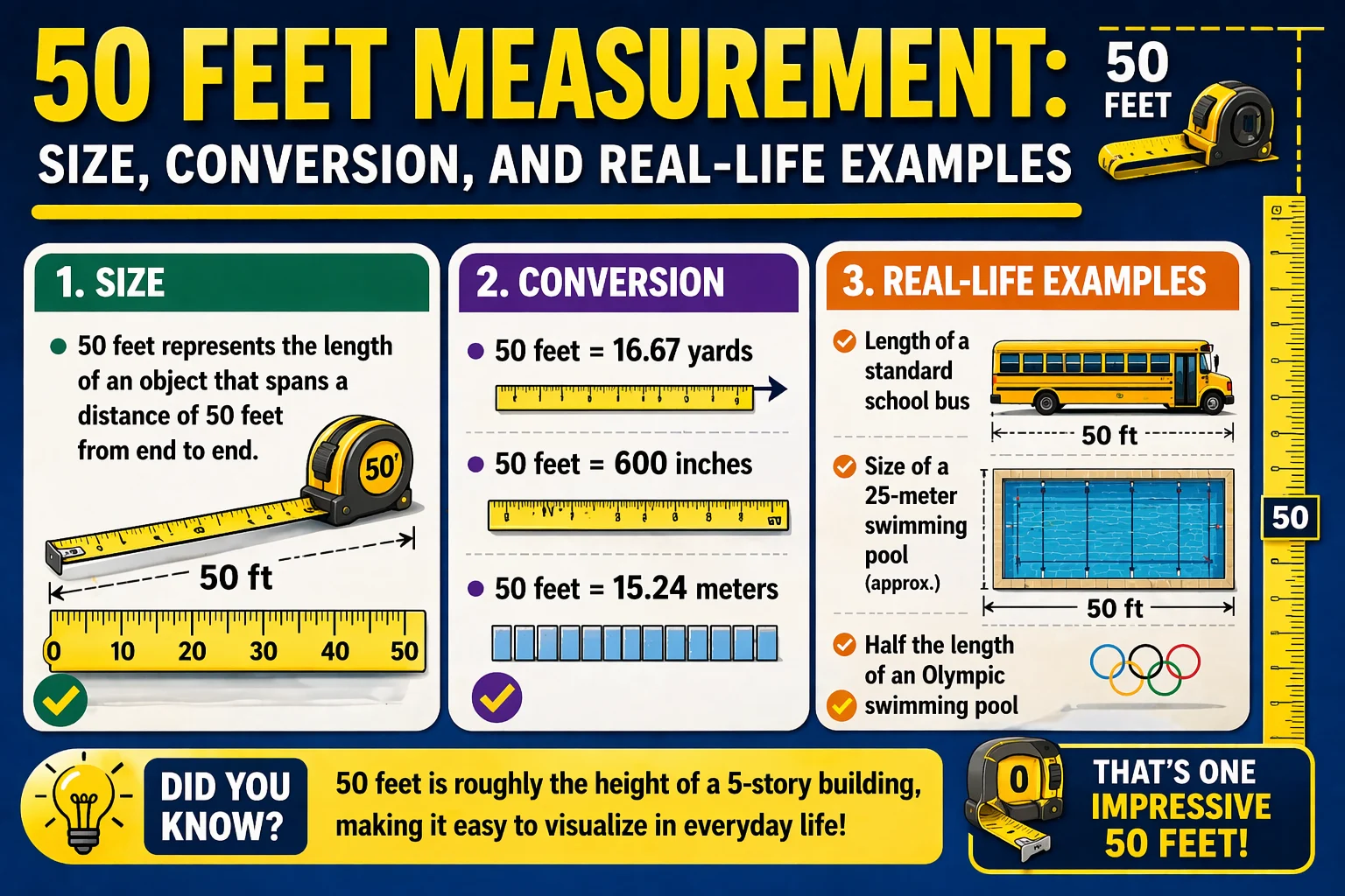 50 Feet Measurement