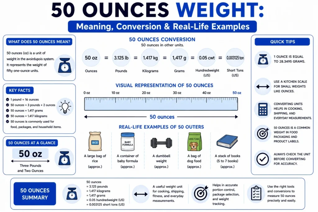 50 Ounces Weight