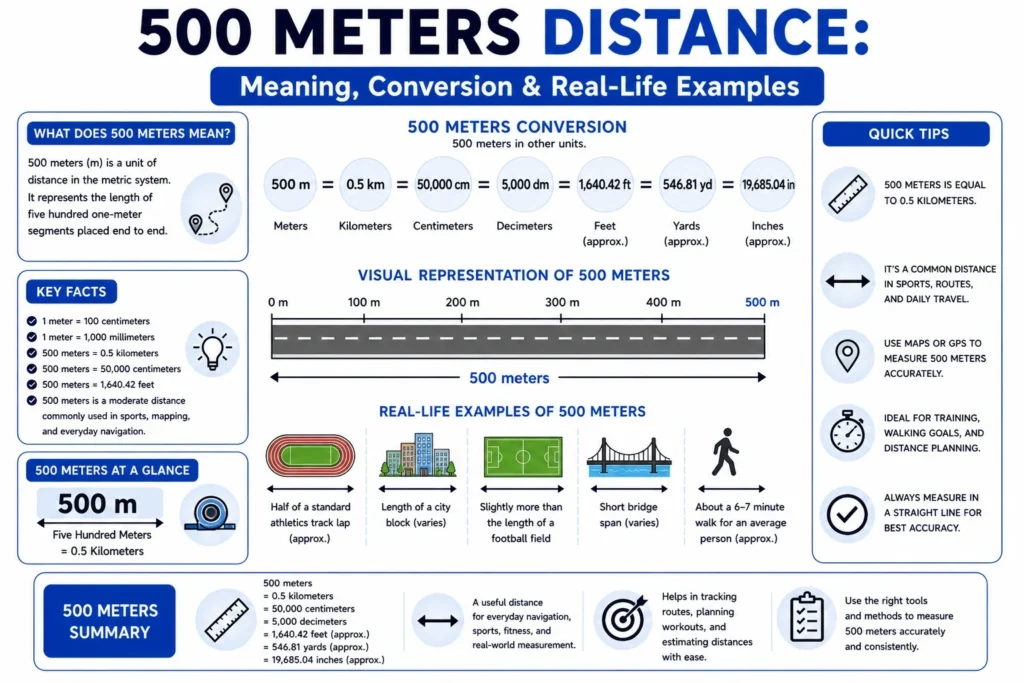 500 Meters Distance