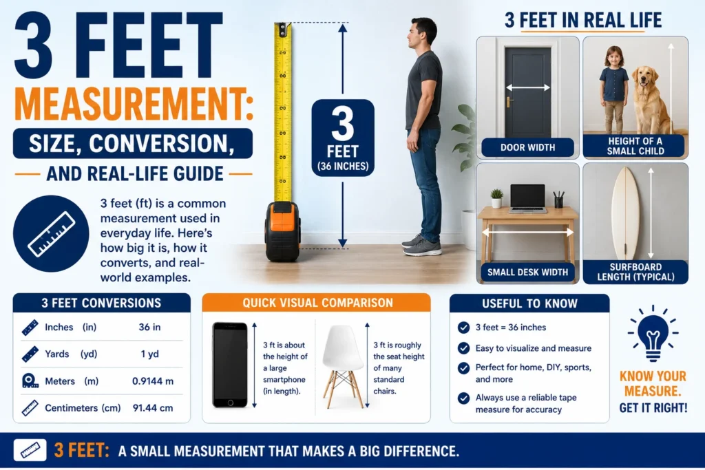 3 Feet Measurement