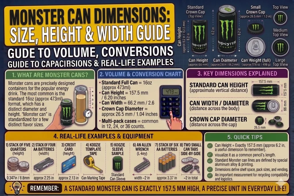Monster Can Dimensions