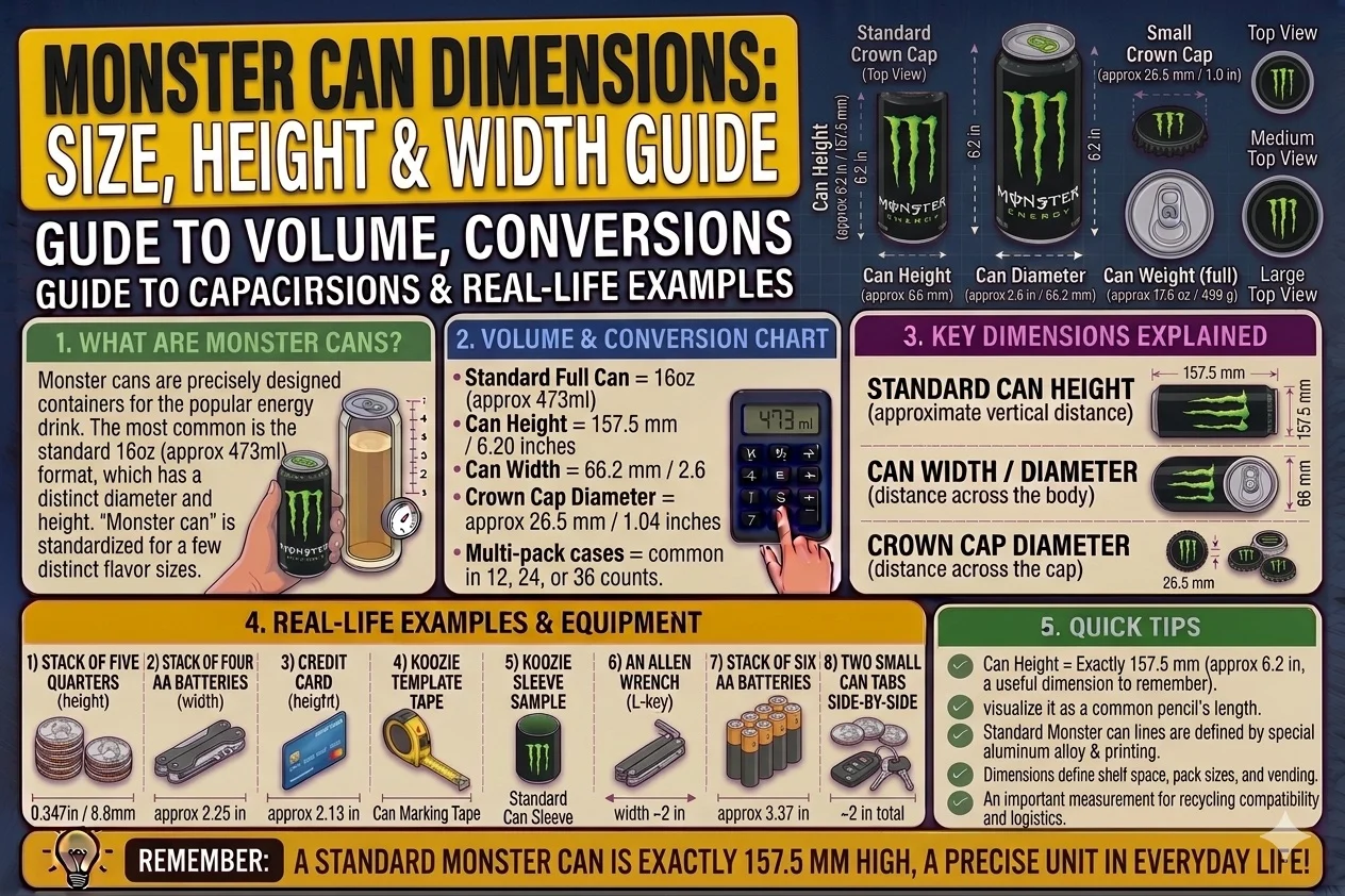 Monster Can Dimensions