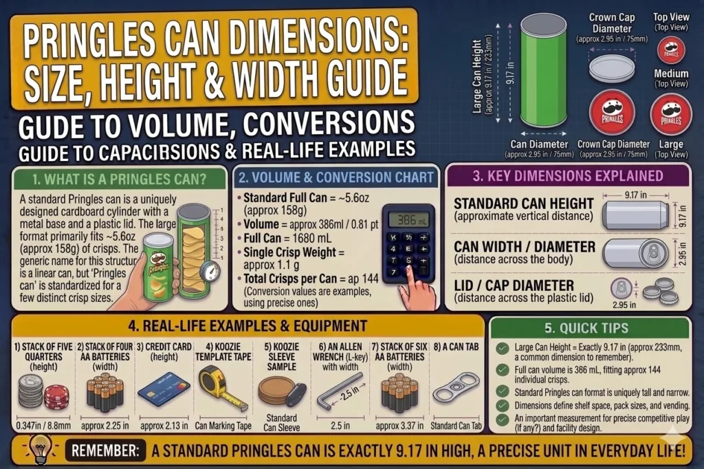 Pringles Can Dimensions