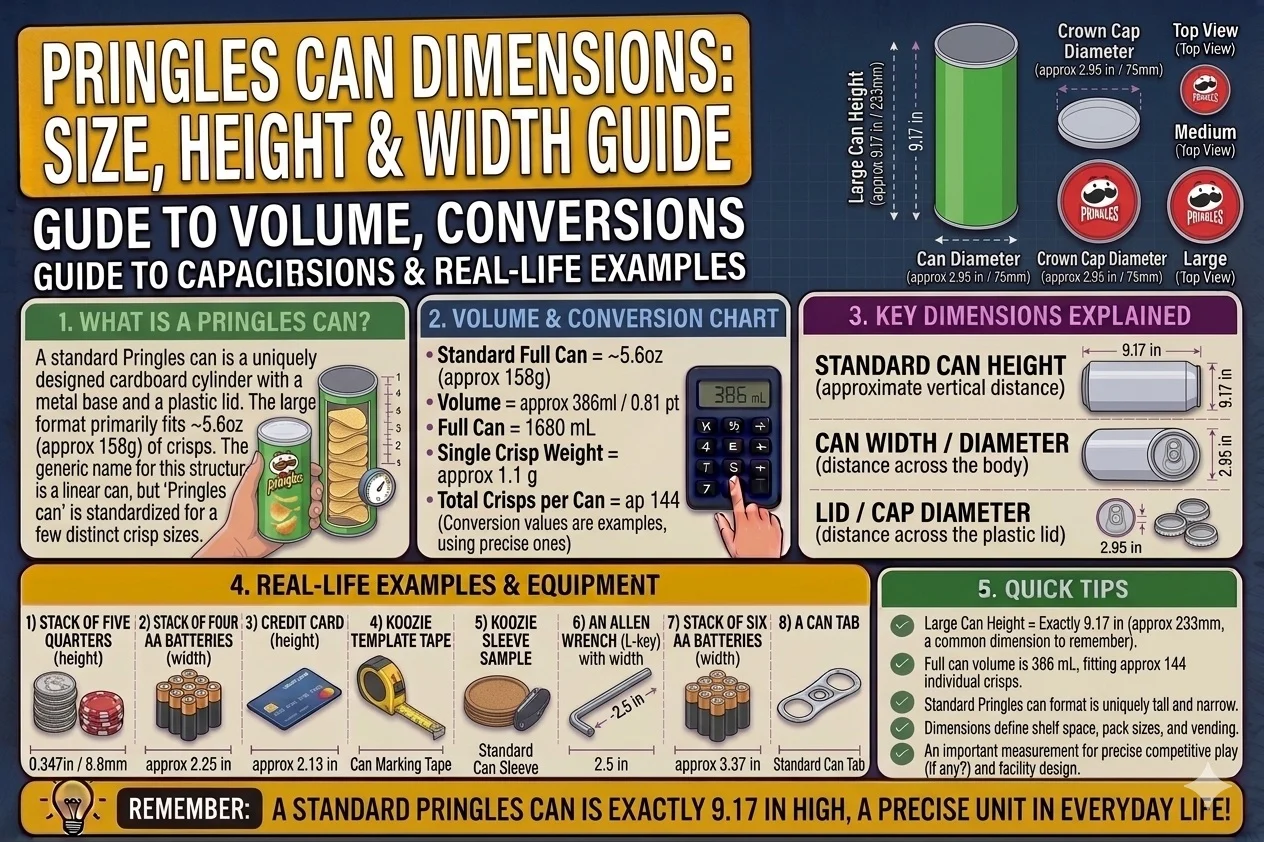 Pringles Can Dimensions