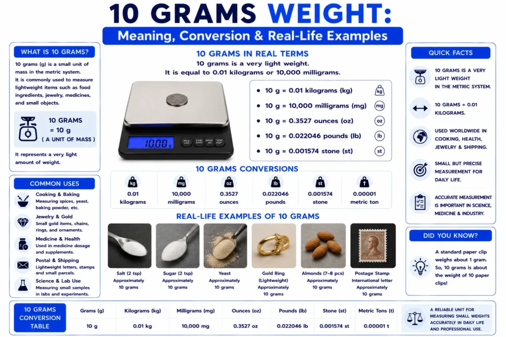 10 grams weight