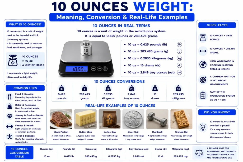 10 ounces weight