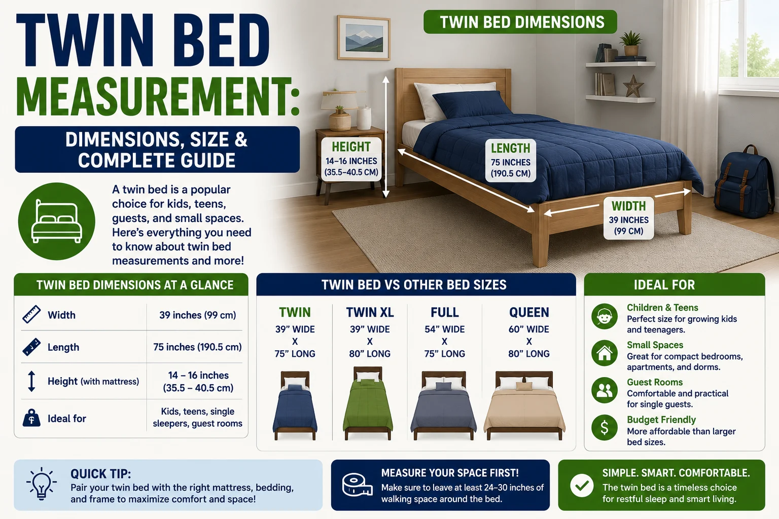 Twin Bed Measurement