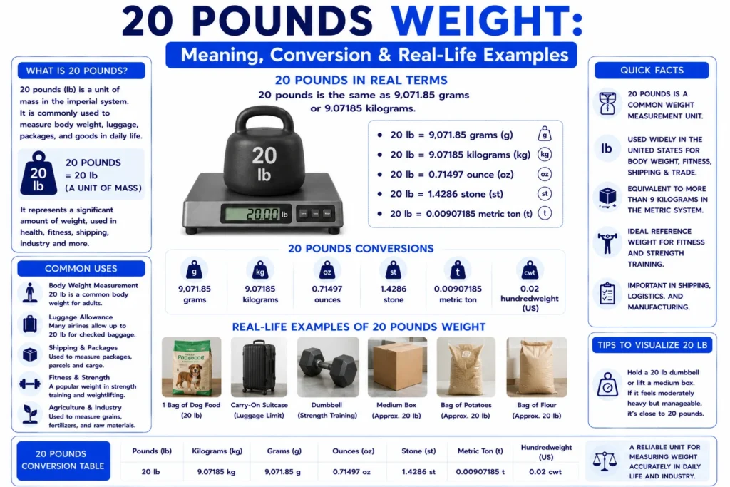 20 pounds weight