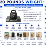 20 pounds weight