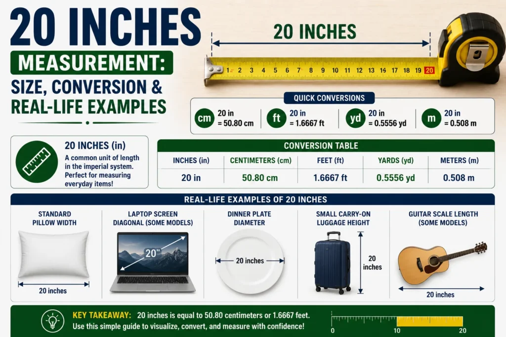 20 Inches Measurement