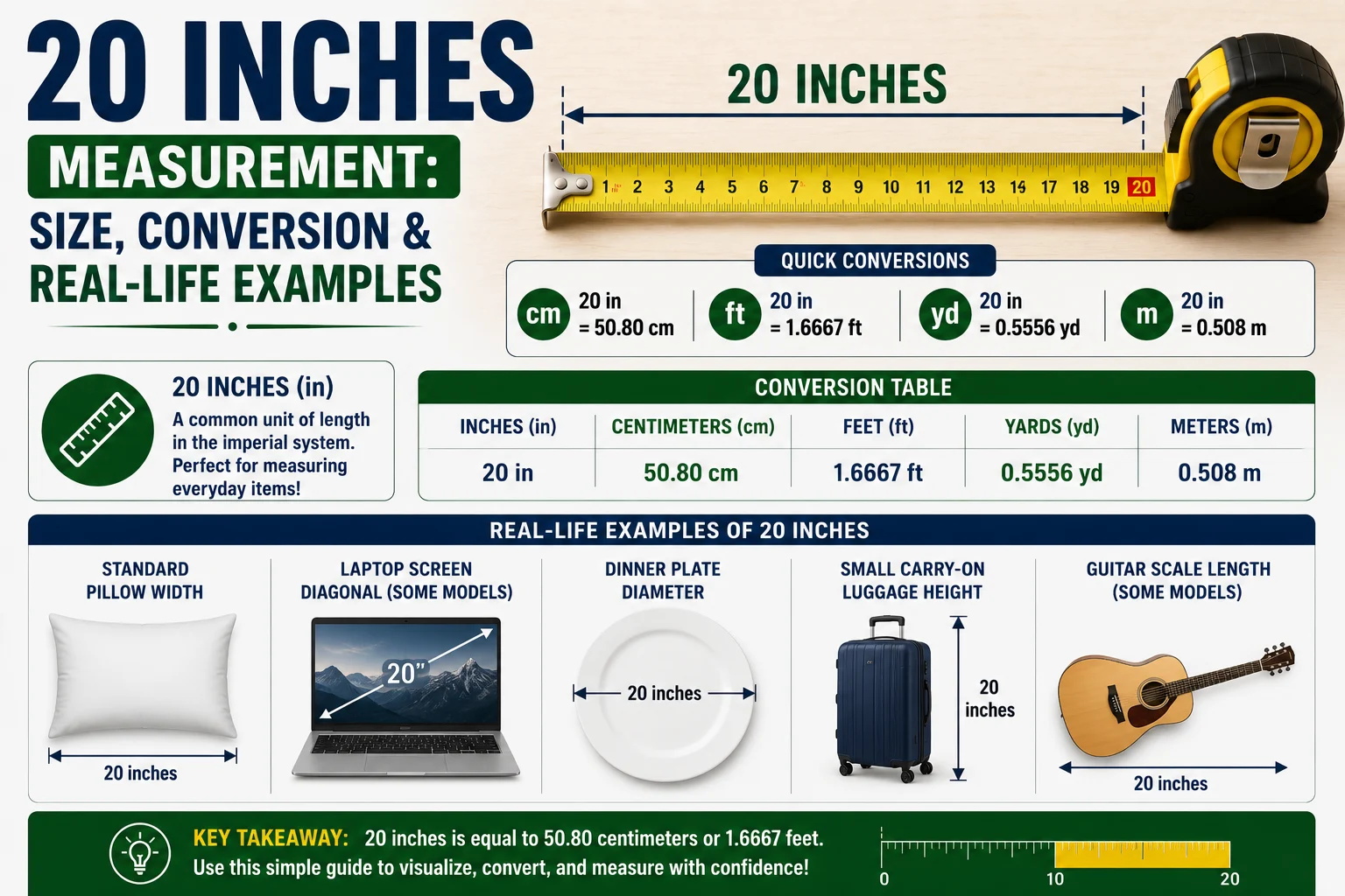 20 Inches Measurement