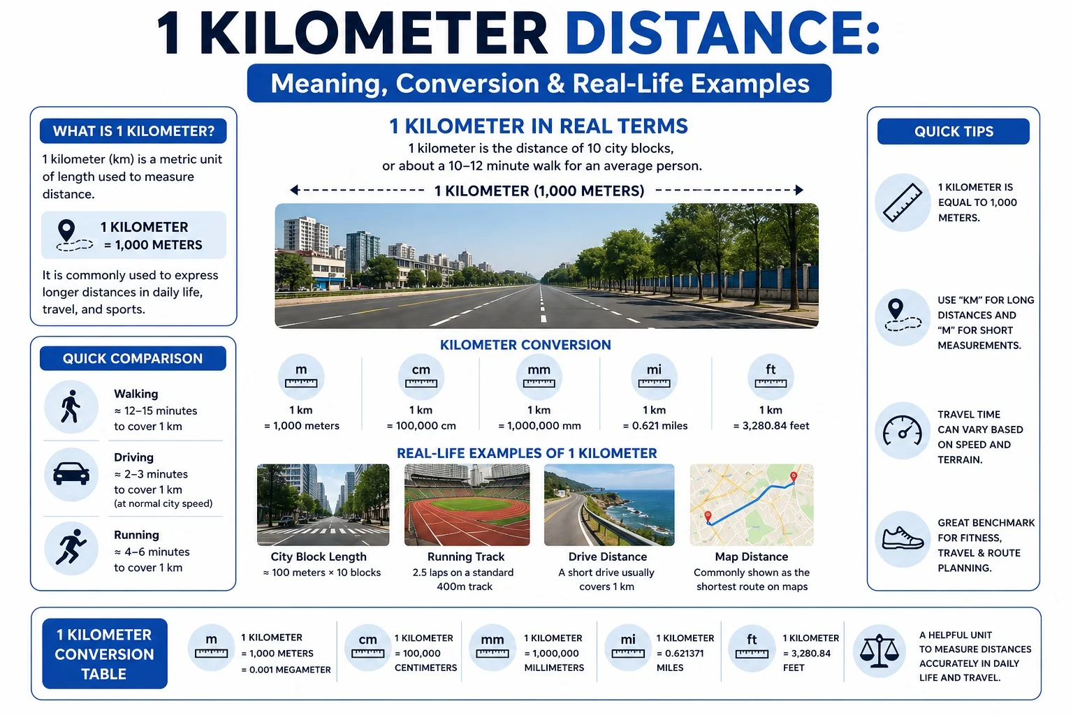1 Kilometer Distance