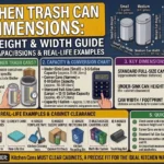 Kitchen Trash Can Dimensions: Size, Height & Width Guide
