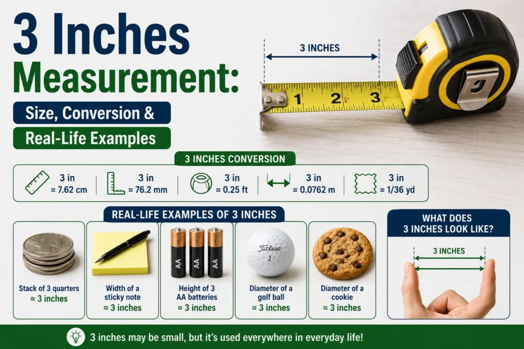 3 inches measurement