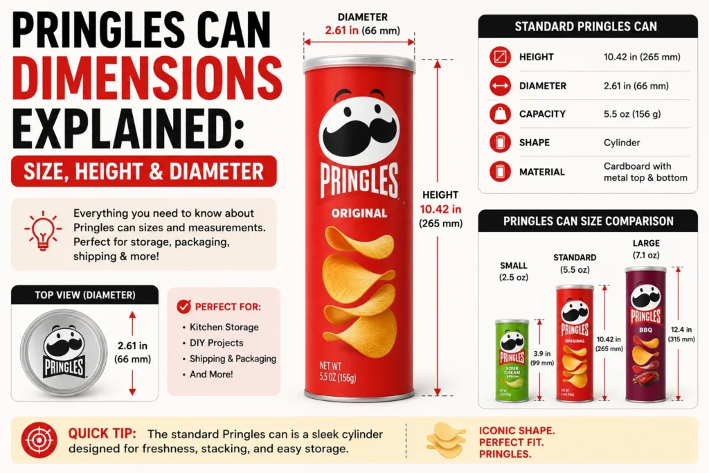 Pringles Can Dimensions Explained