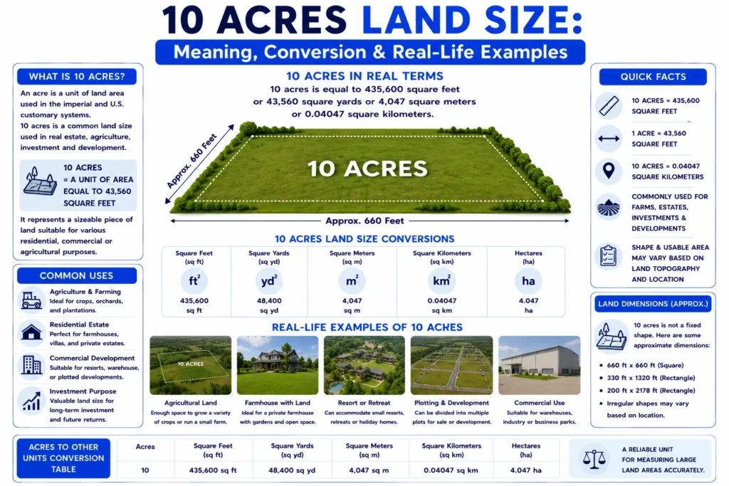 10 acres land size