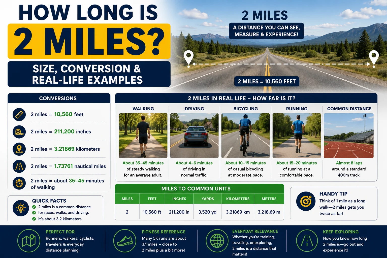 2 miles