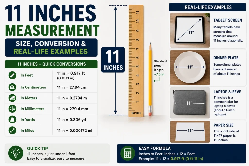 11 Inches Measurement