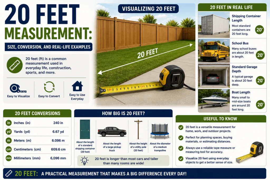 20 Feet Measurement