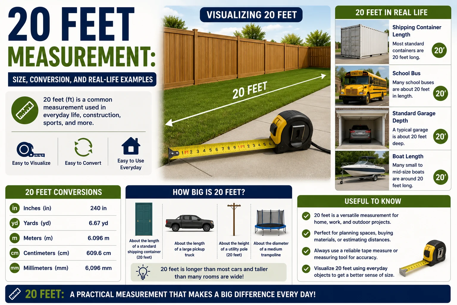 20 Feet Measurement