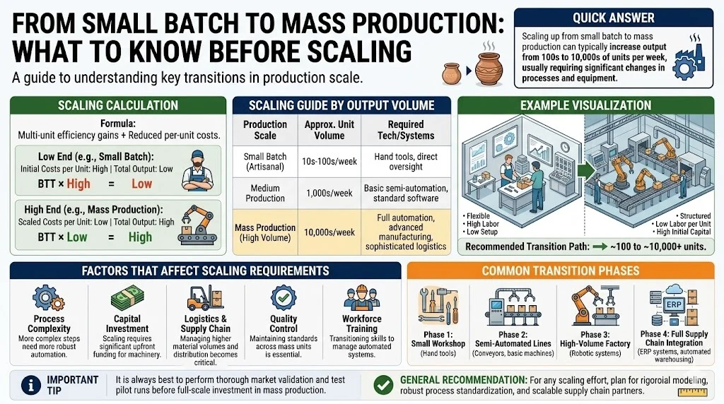 From Small Batch to Mass Production What to Know Before Scaling
