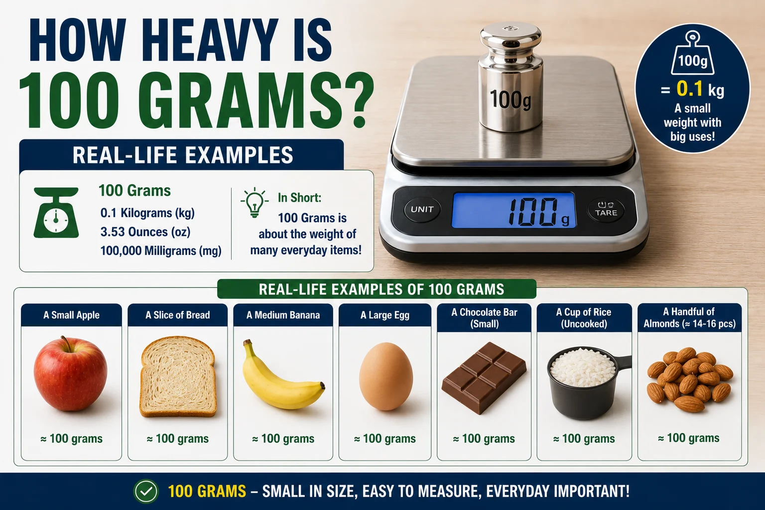 How Heavy Is 100 Grams