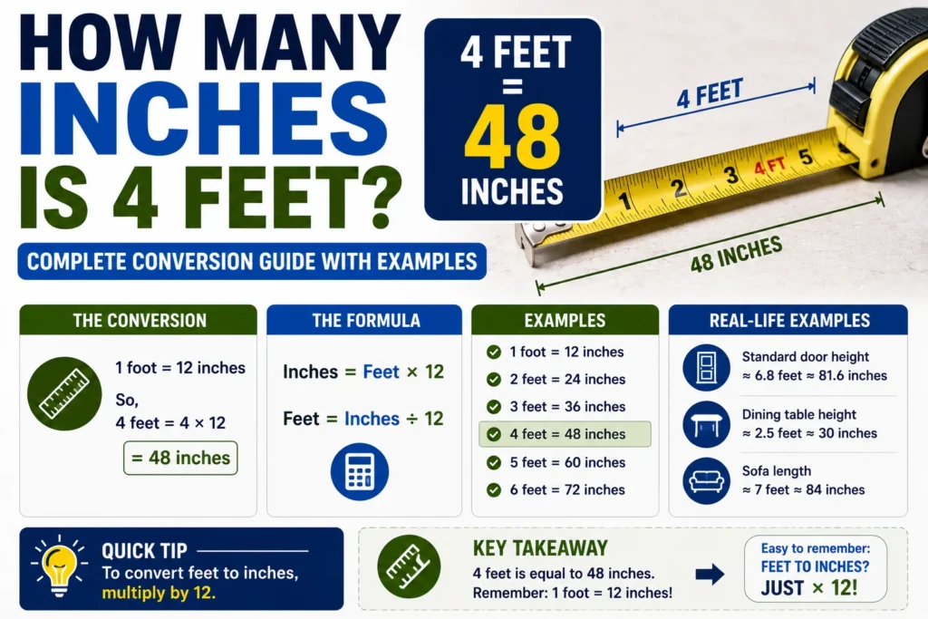 How Many Inches Is 4 Feet