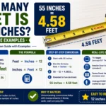 How Many Feet Is 55 Inches