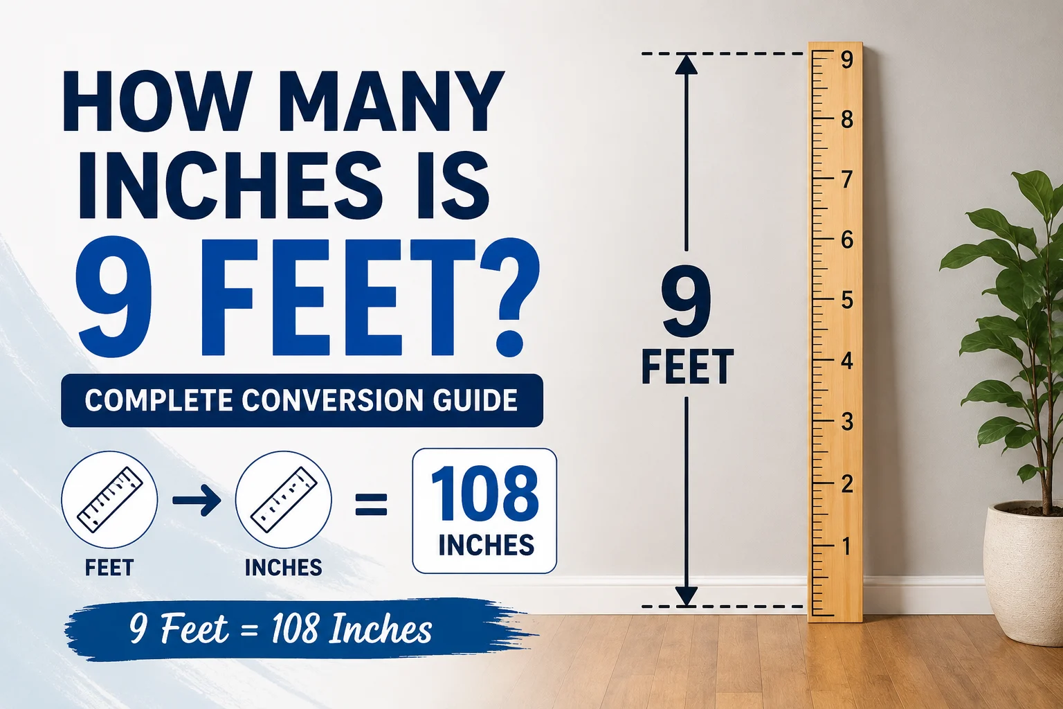 How Many Inches Is 9 Feet
