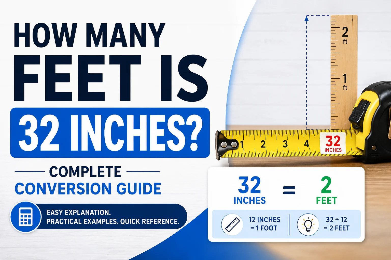 How Many Feet Is 32 Inches