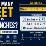 How Many Feet Is 33 Inches
