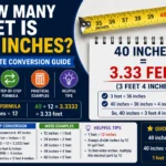 How Many Feet Is 40 Inches