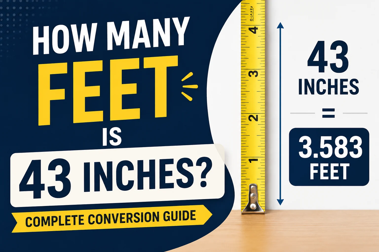 How Many Feet Is 43 Inches