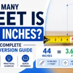 How Many Feet Is 44 Inches