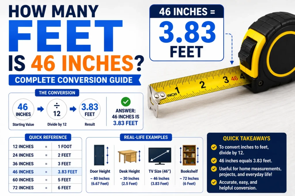 How Many Feet Is 46 Inches