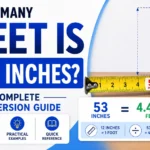 How Many Feet Is 53 Inches