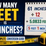 How Many Feet Is 61 Inches