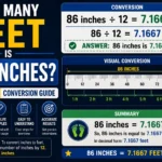How Many Feet Is 86 Inches
